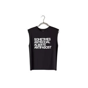 Frame Denim Black Le Mid Rise Muscle Tee